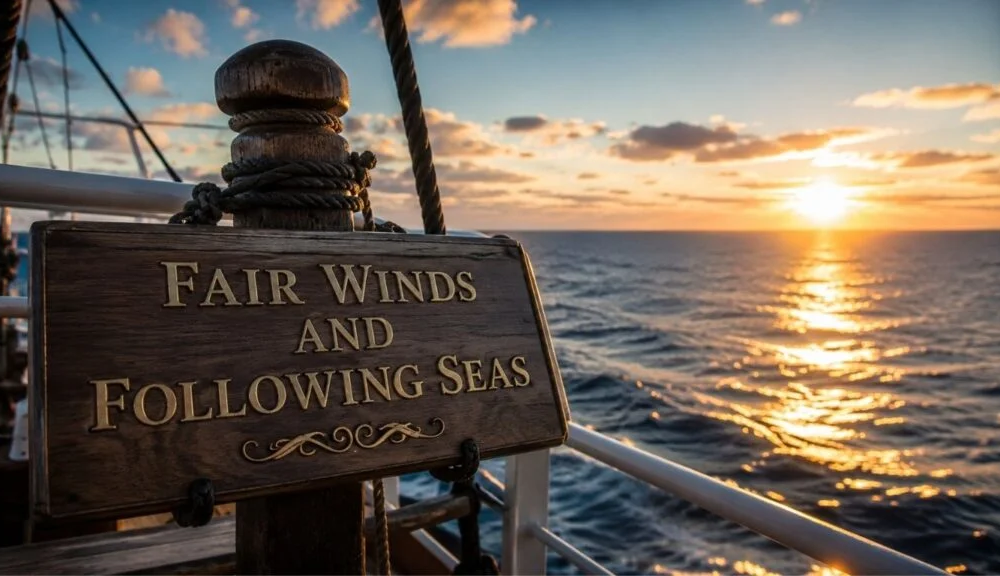fair winds and following seas