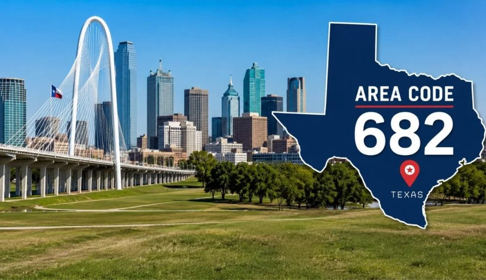 Area code 682